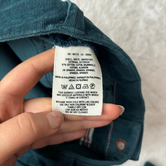 Pilcro and the Letterpress Corduroy Teal Jeans - Picture 7 of 9